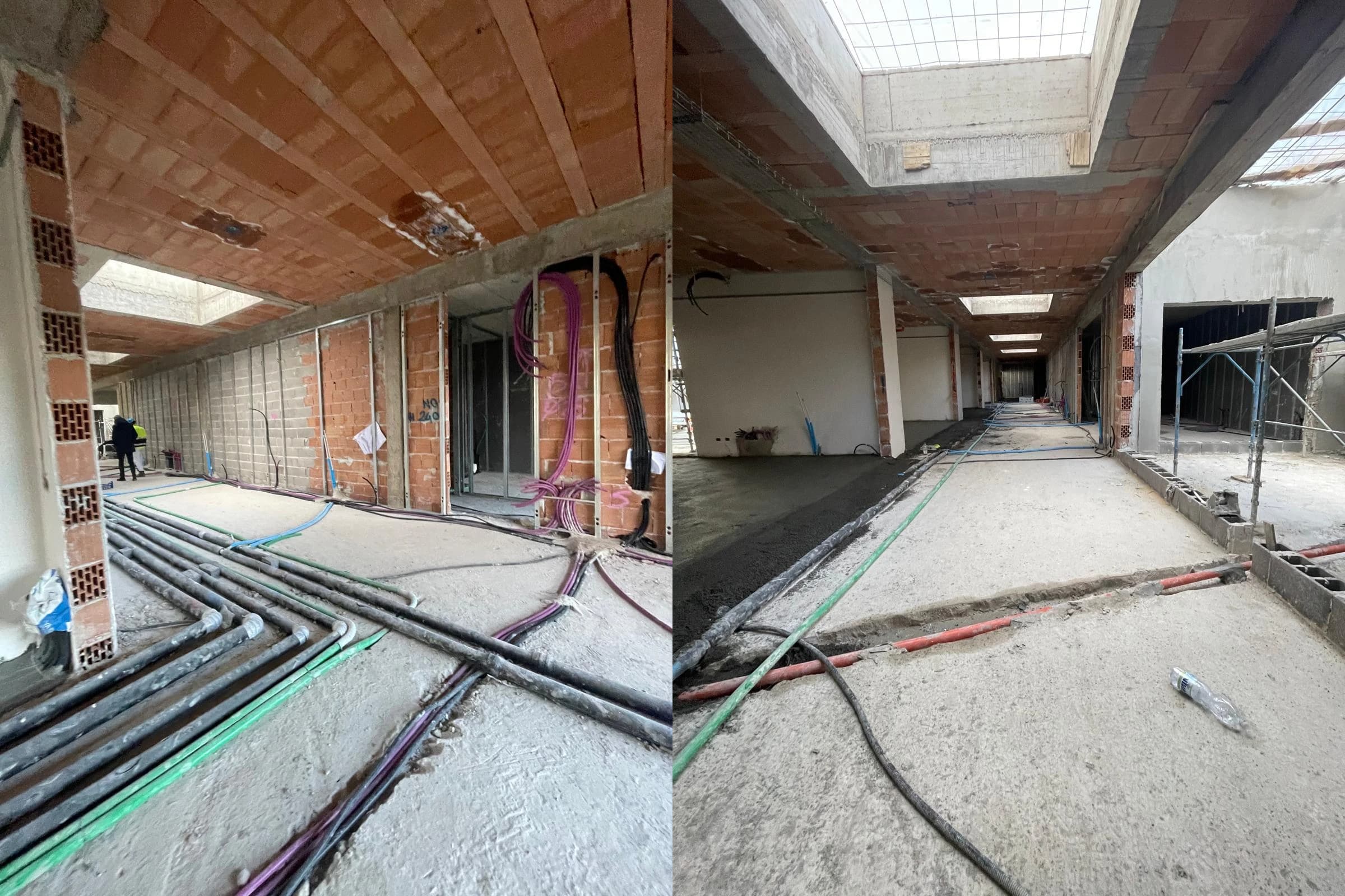 Construction site progress